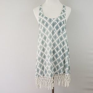 Victoria's Secret Teal and White Diamond Coverup